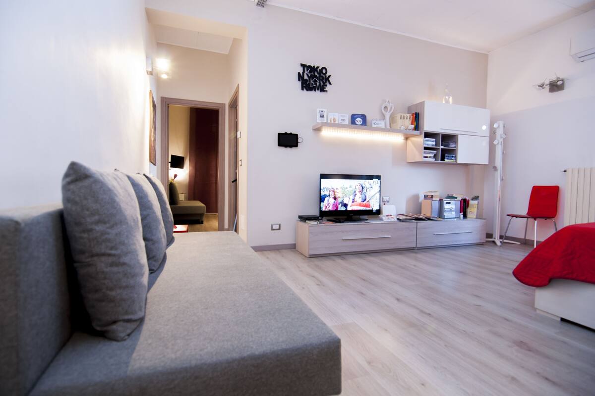 Design-huoneisto, 1 makuuhuone | Oleskelualue