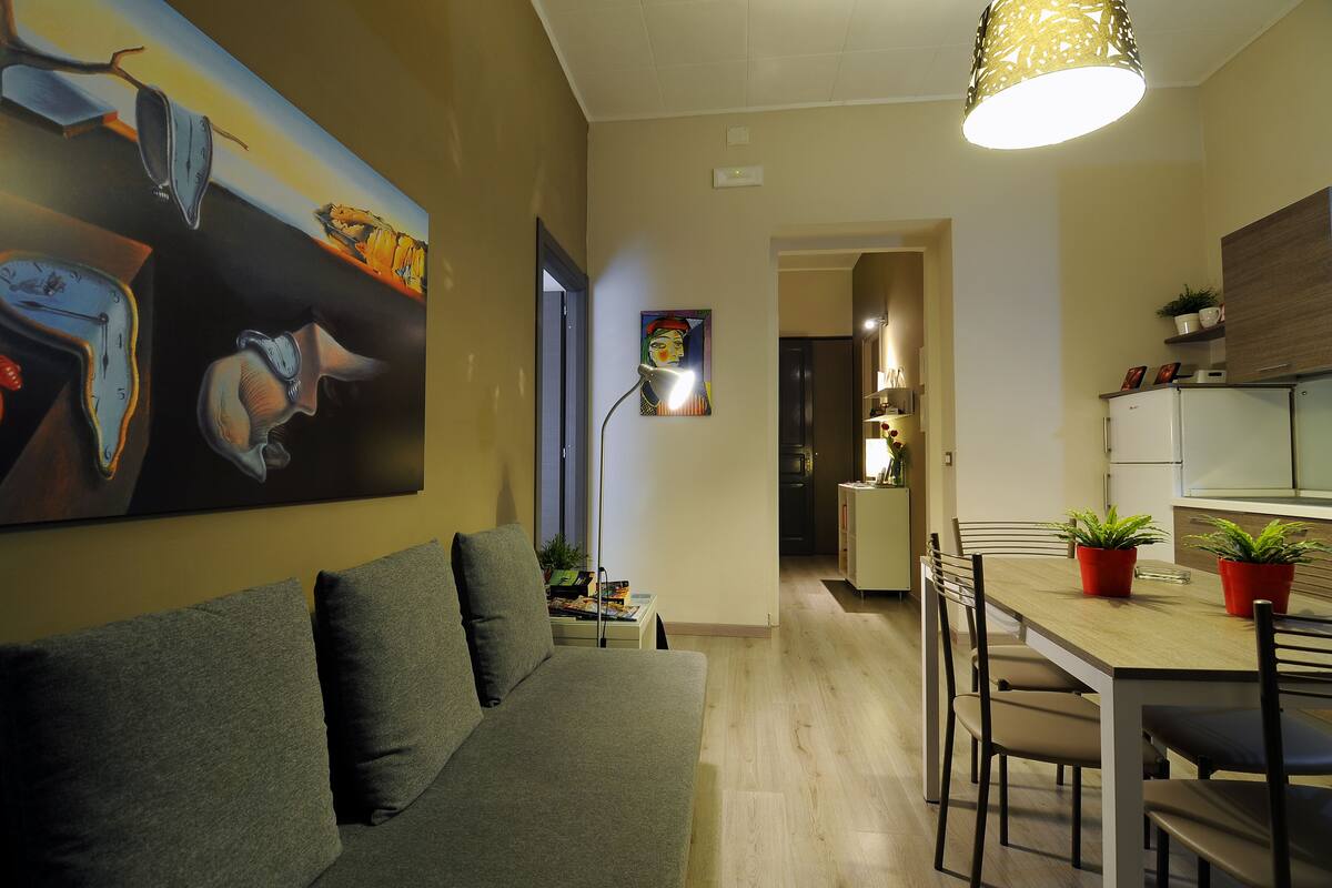 Apartamento conforto, 1 quarto | Área de estar