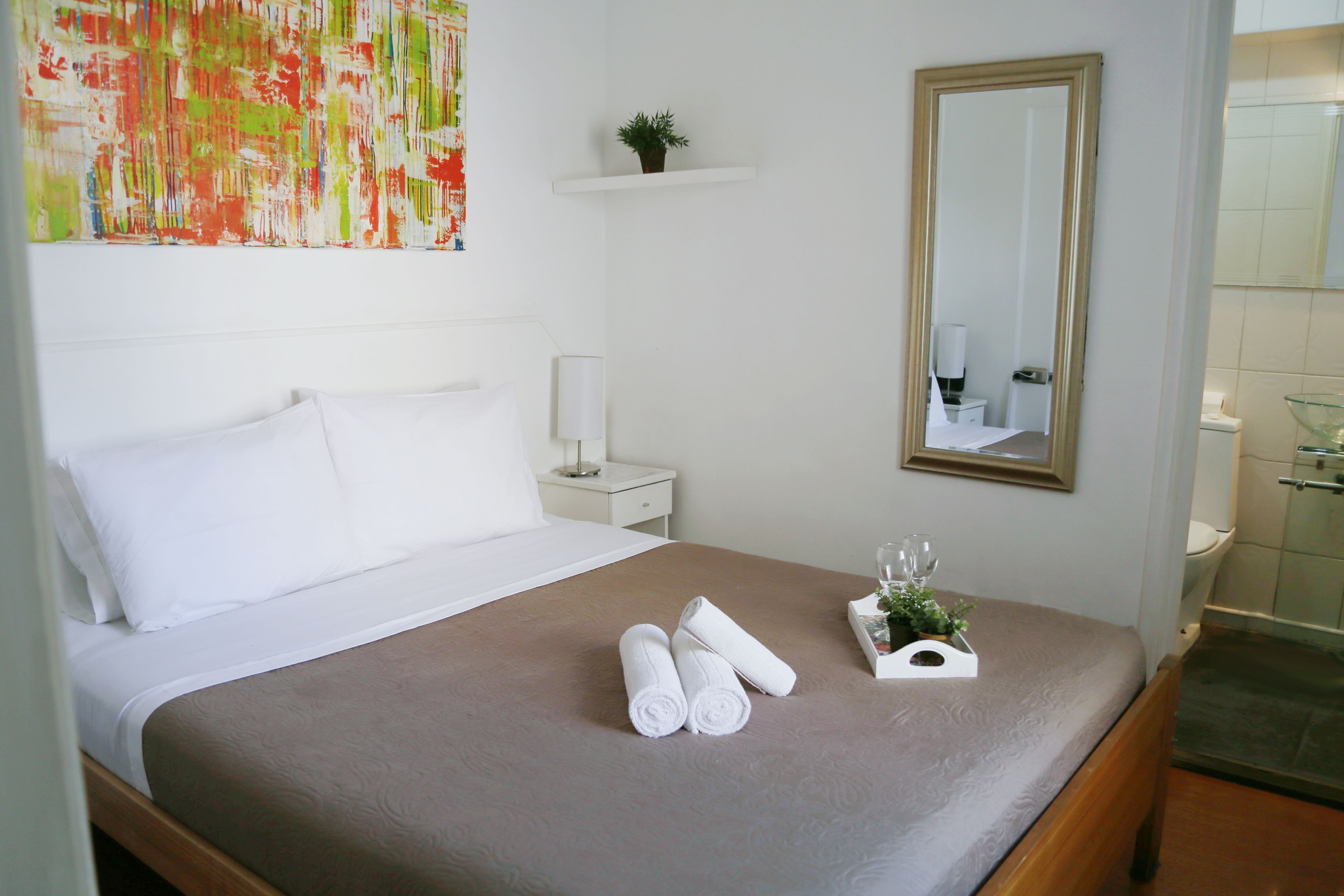 Free WiFi, bed sheets