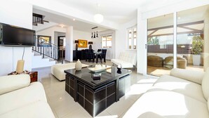 Villa, 3 Bedrooms | Living room | LCD TV, DVD player - La Vita Villa 1 (Paralimni)