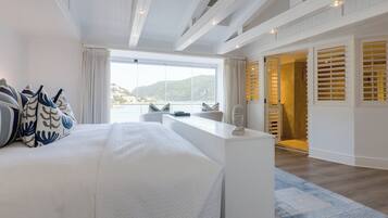 Luxury Suite, 1 King Bed, Balcony, Lagoon View | Egyptian cotton sheets, premium bedding, down comforters, minibar