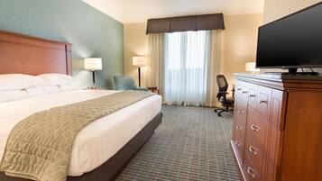 In-room safe, desk, laptop workspace, blackout drapes