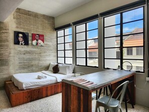 Estúdio executivo | Quartos à prova de som, Wi-Fi de cortesia, roupa de cama