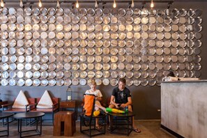 Lobby sitting area - Once Again Hostel (Bangkok)