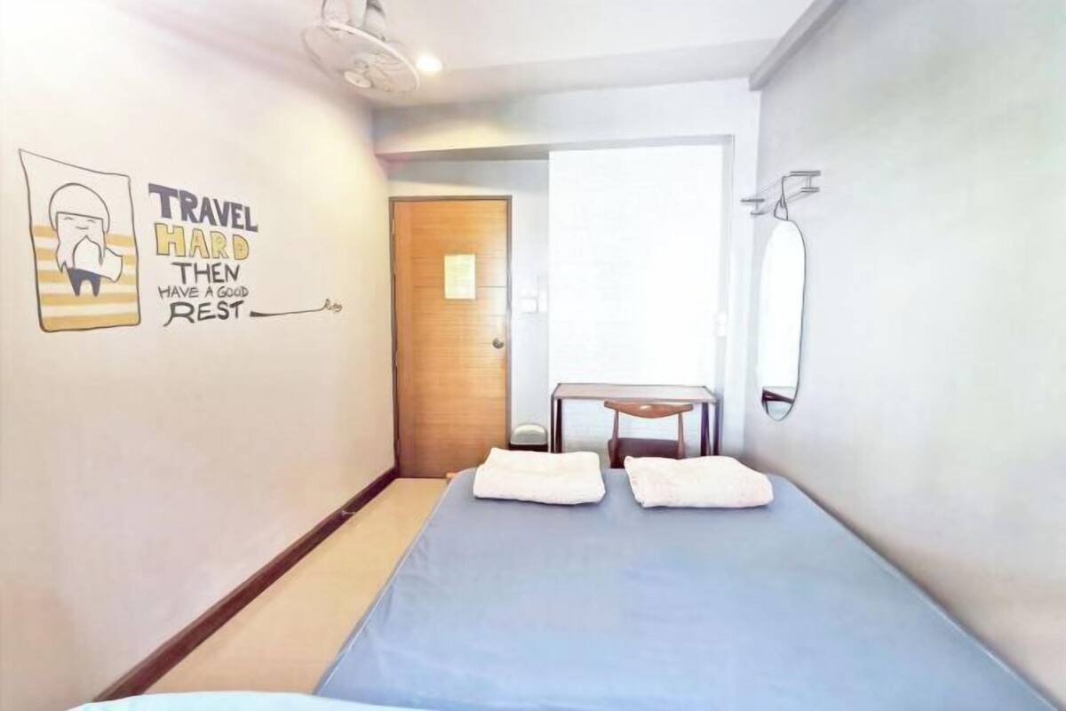 Blackout curtains, iron/ironing board, free WiFi, bed sheets