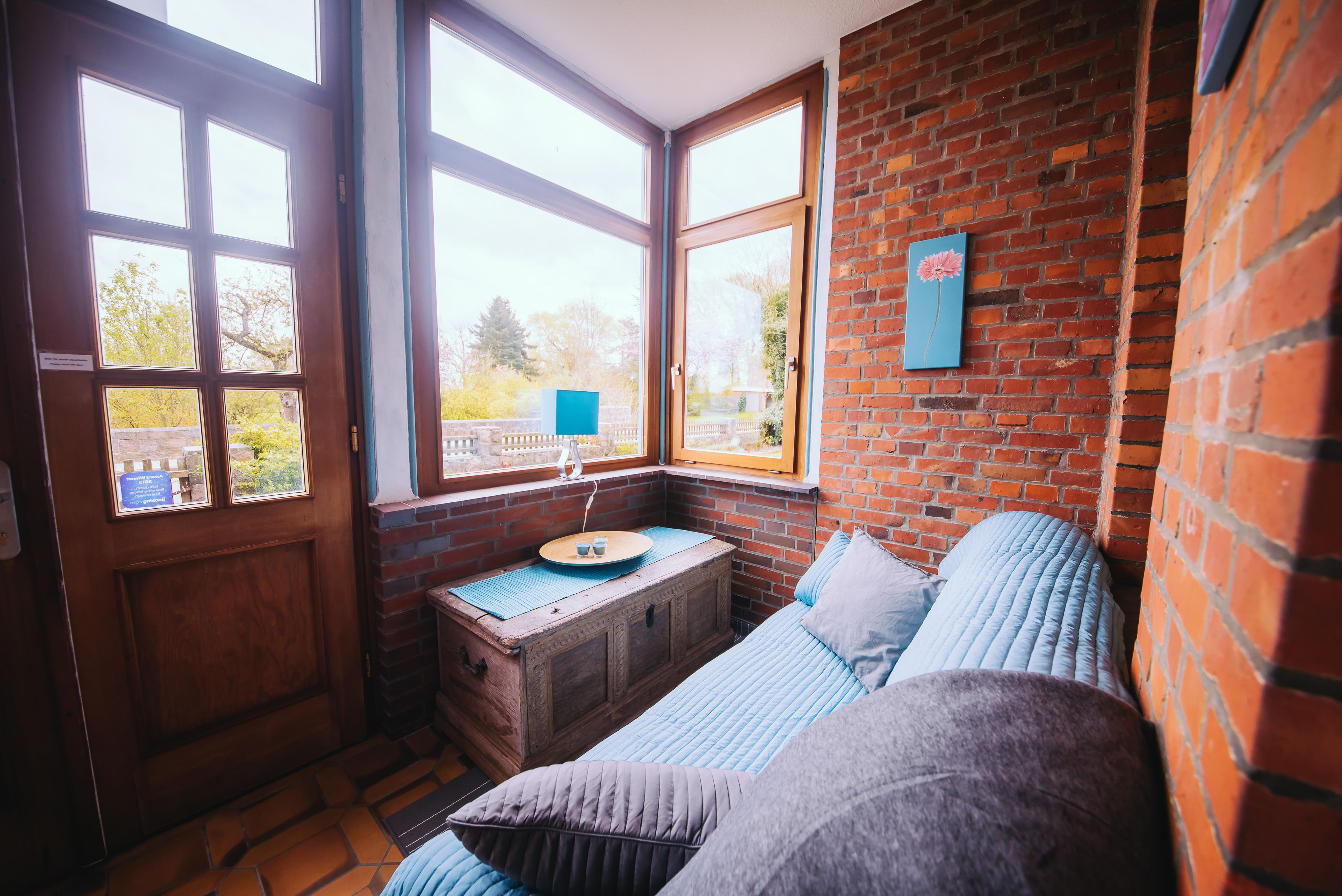 42-inch flat-screen TV with satellite channels, TV, DVD player