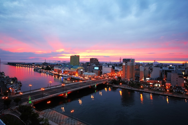 Blick von der Unterkunft