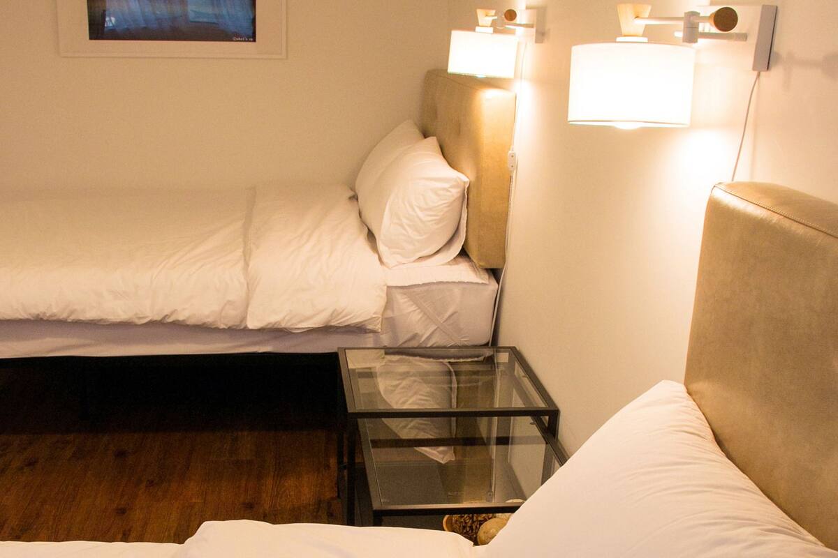 Family Room | Select Comfort beds, in-room safe, desk, rollaway beds