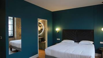 Premium-dobbeltværelse | Individuelt design, individuel indretning, lydisolering, gratis Wi-Fi