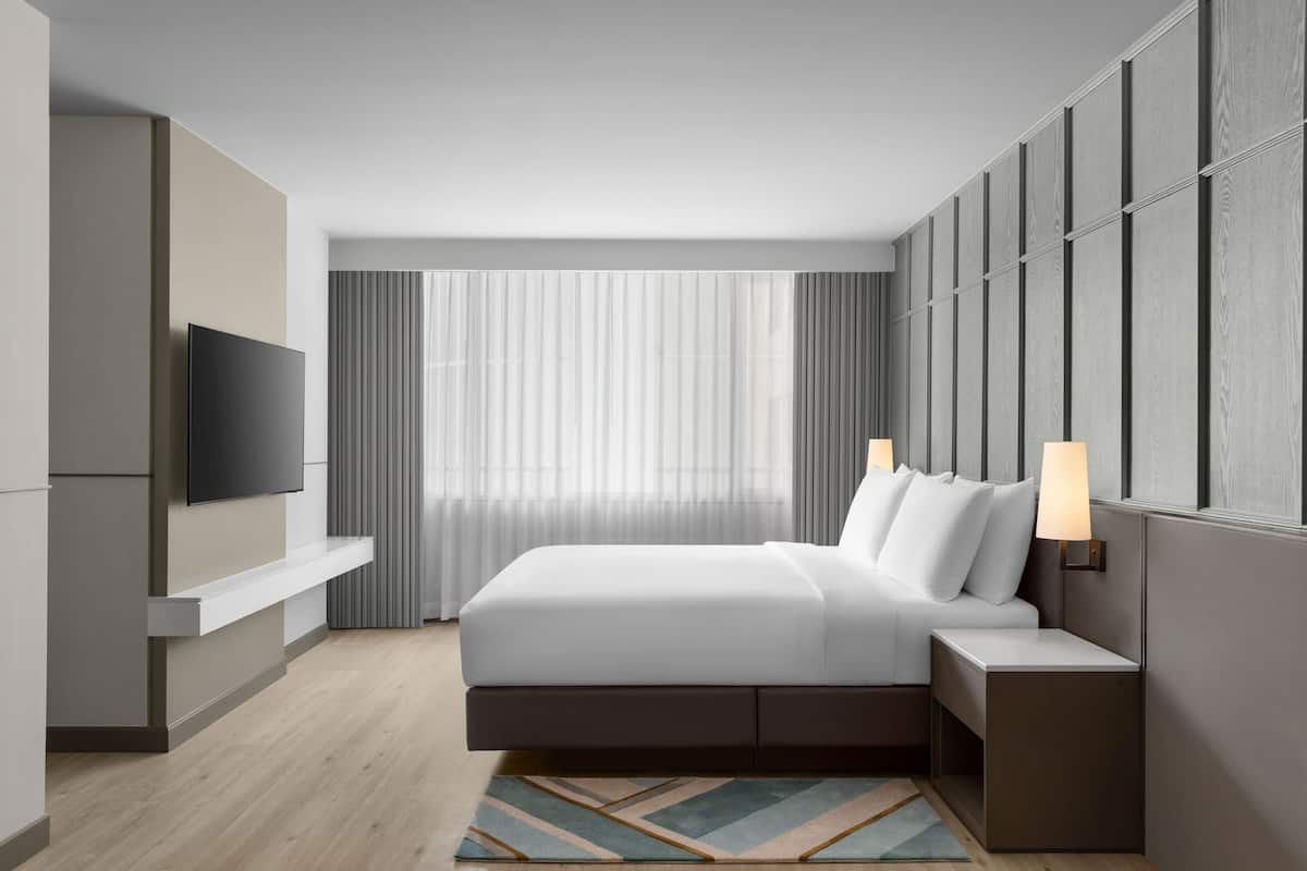 Chambre Deluxe, 1 trĂšs grand lit, non-fumeur | Vue sur le jardin