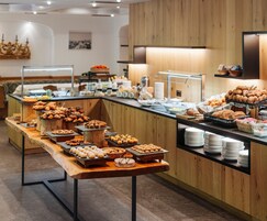 Daily buffet breakfast for a fee