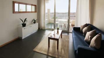 Appartement, 2 slaapkamers, uitzicht op zee | Woonruimte