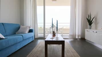 Appartement, 1 slaapkamer, uitzicht op zee | Woonruimte