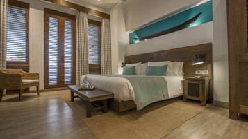 Ropa de cama de alta calidad y minibar