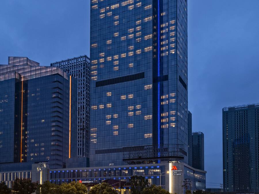 Front of property – evening/night
