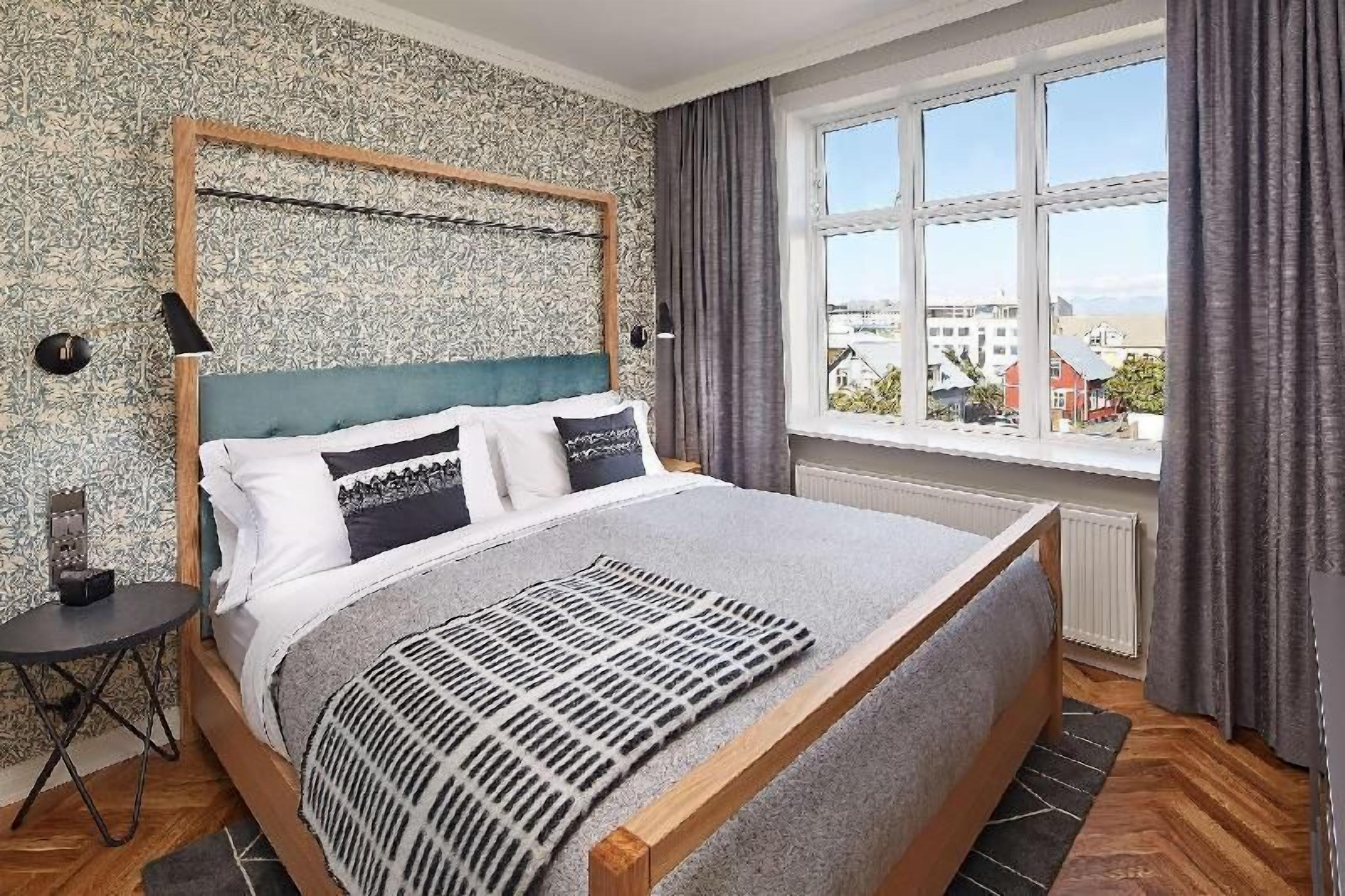 Premium bedding, memory foam beds, in-room safe, desk