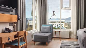 Premium bedding, memory foam beds, in-room safe, desk