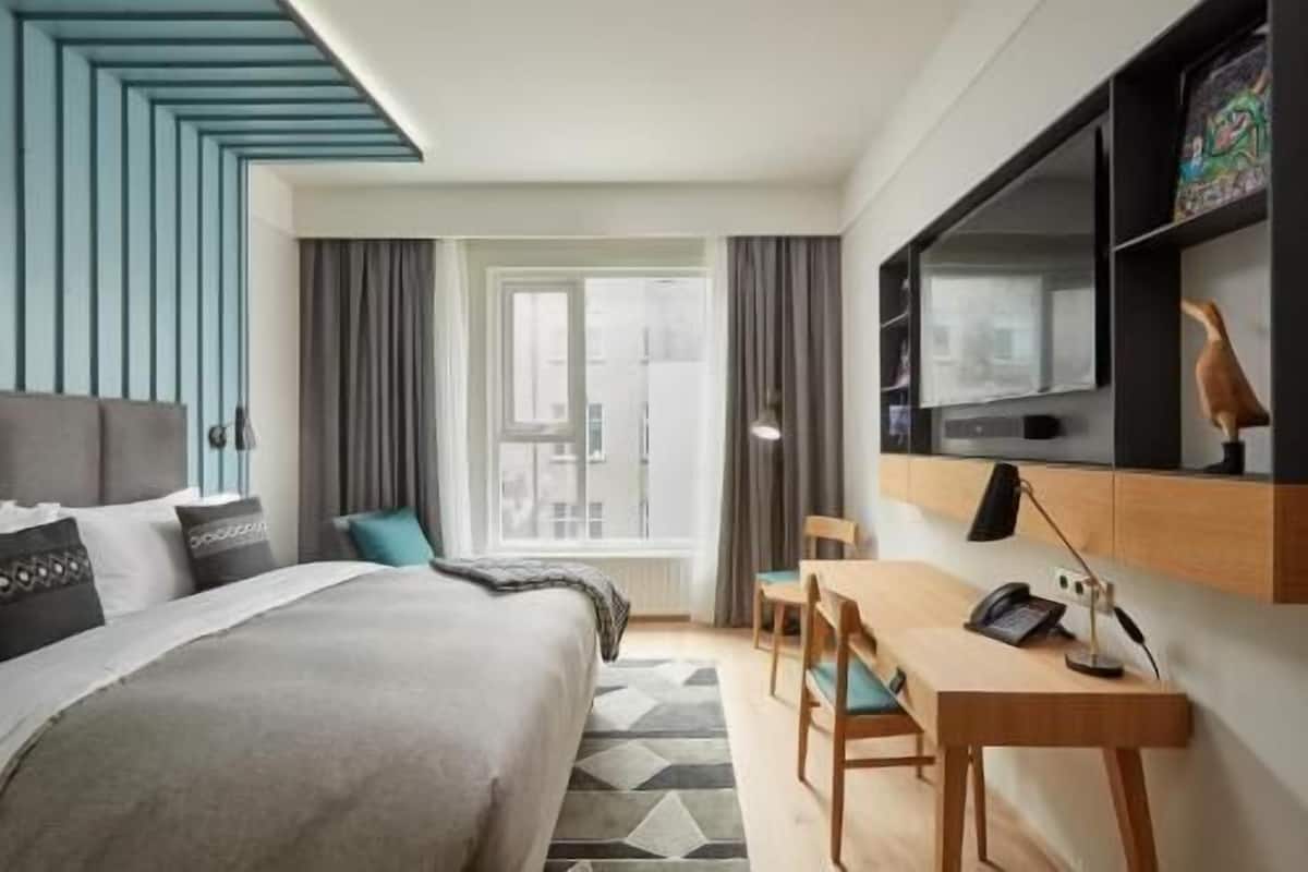 Premium bedding, memory foam beds, in-room safe, desk