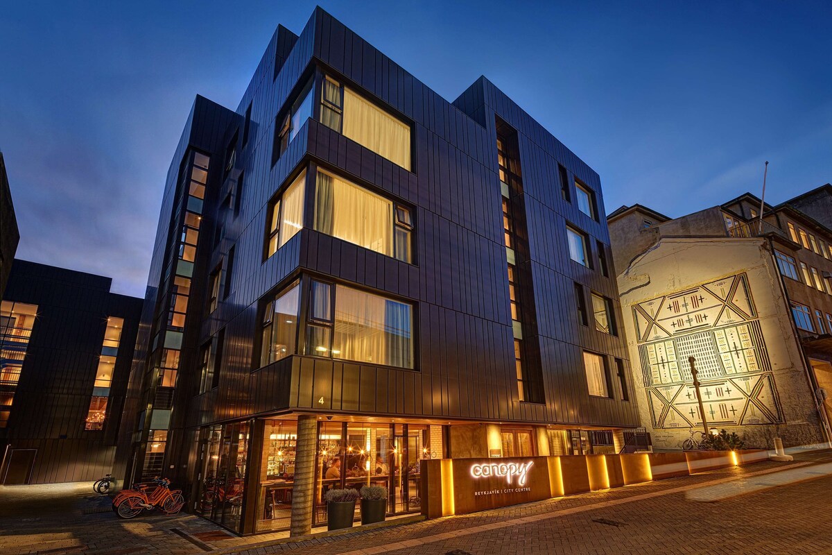 Exterior of Canopy by Hilton Reykjavik City Centre.