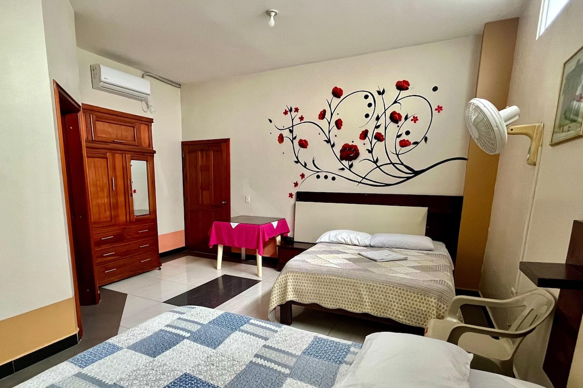Egyptian cotton sheets, down duvets, in-room safe, desk