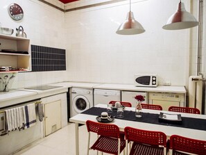 Fridge, microwave, coffee/tea maker