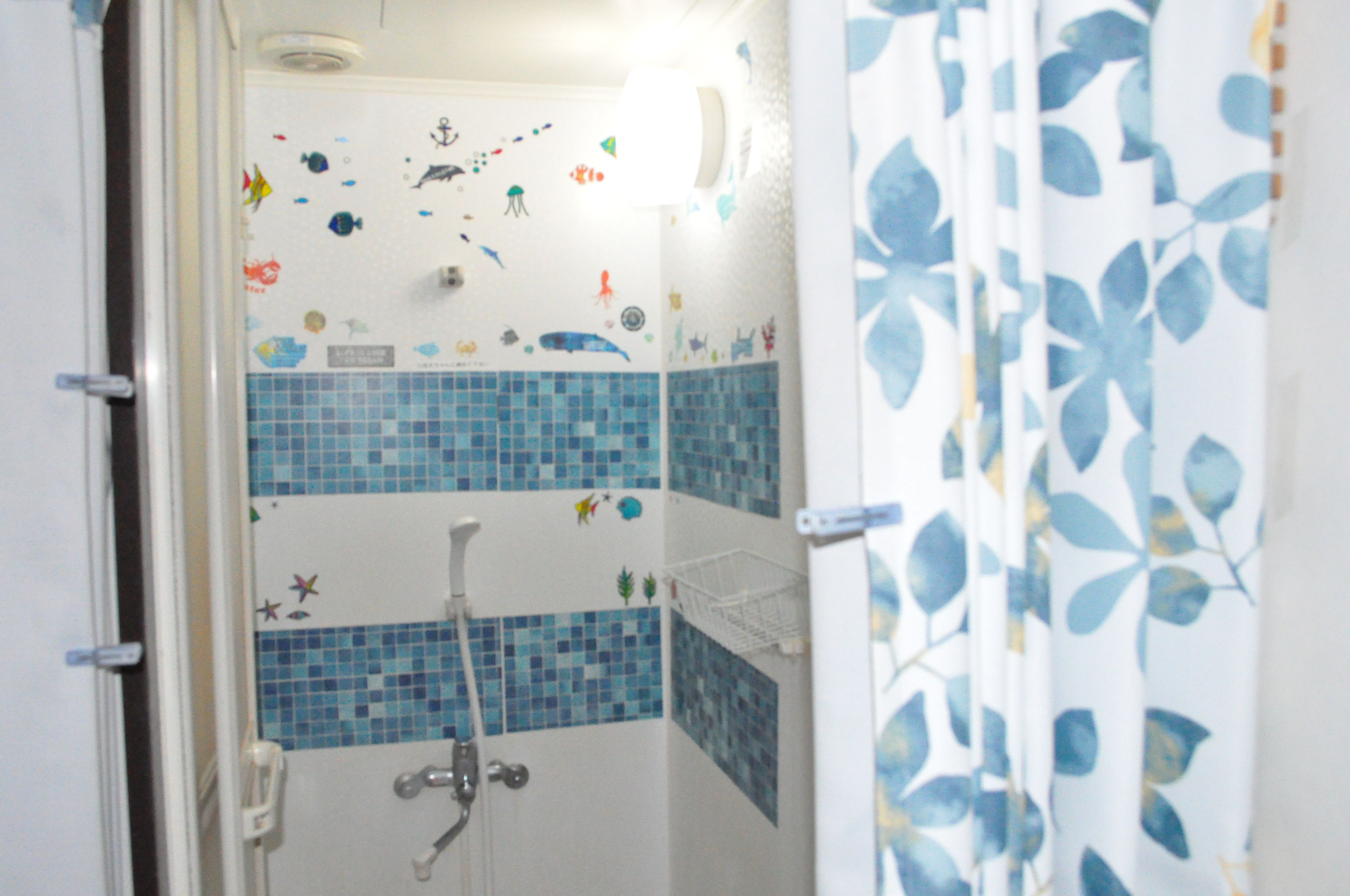 Shower, towels