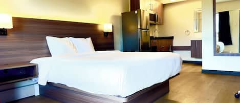 Deluxe Single Room, 1 Bedroom, Kitchenette | Kalis bunyi, Wi-fi percuma, cadar katil