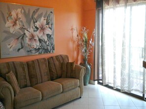Apartment, 2 Bedrooms | Living room | TV, DVD player - Blue Sea Breeze by Hello Relaxation (Kihei)