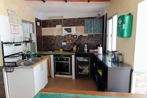 Shared fridge, microwave