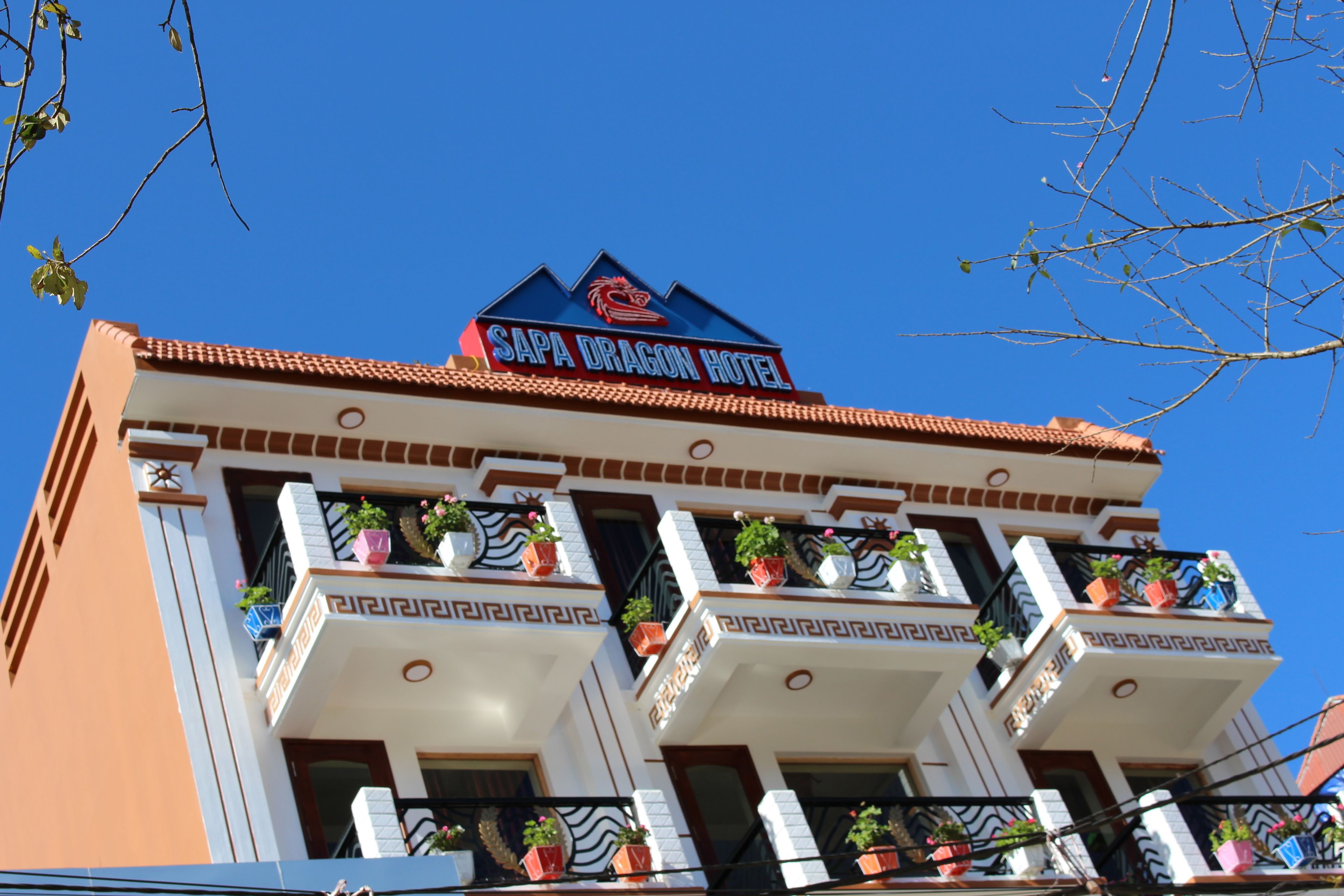 Majoituspaikan julkisivu