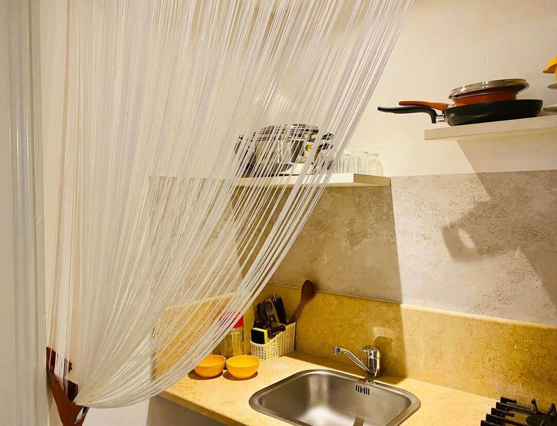Comfort Apartment | Private kitchen | Full-size fridge, coffee/tea maker, electric kettle