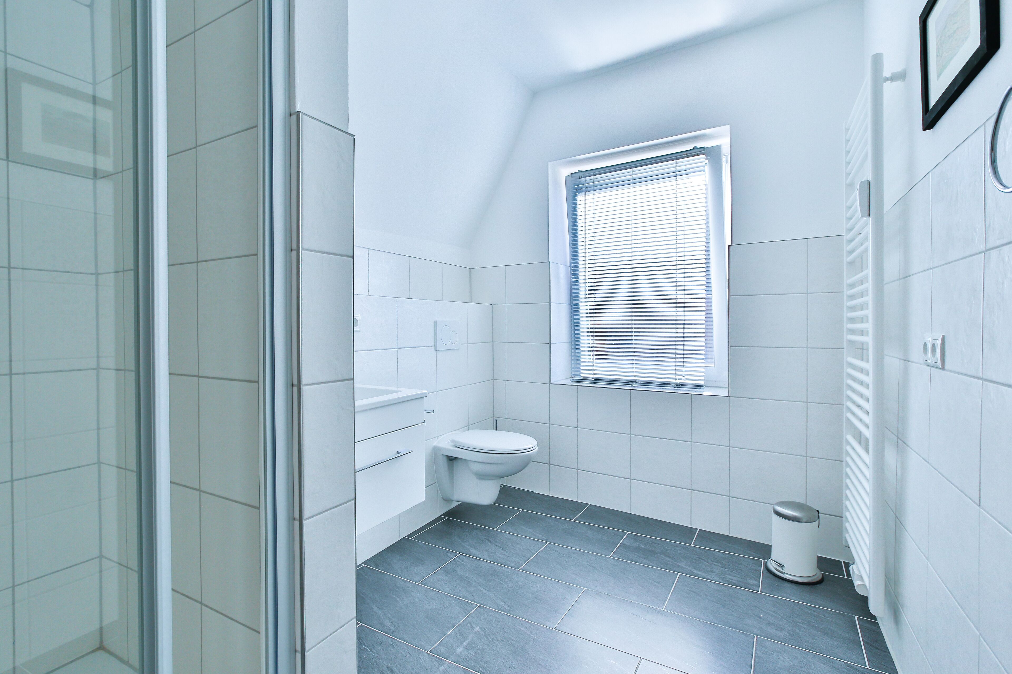apartment klothilde, 3 bedrooms, final cleaning fee 50€ (an der untertrave 50) | bathroom shower