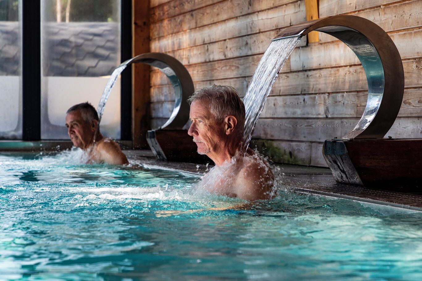 Espace de soins pour les couples, sauna, bain à remous, hammam, hammam