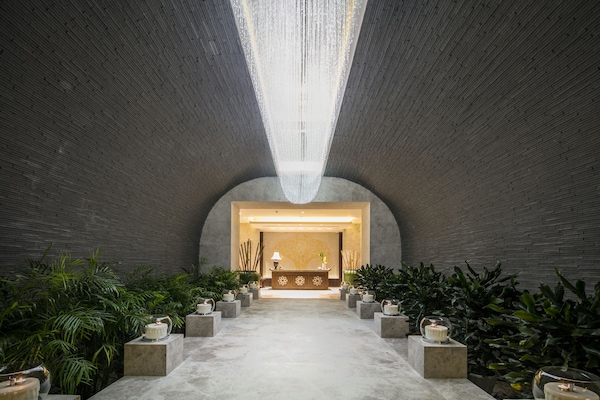 Ruang perawatan pasangan, hot tub, perawatan tubuh, dan aromaterapi