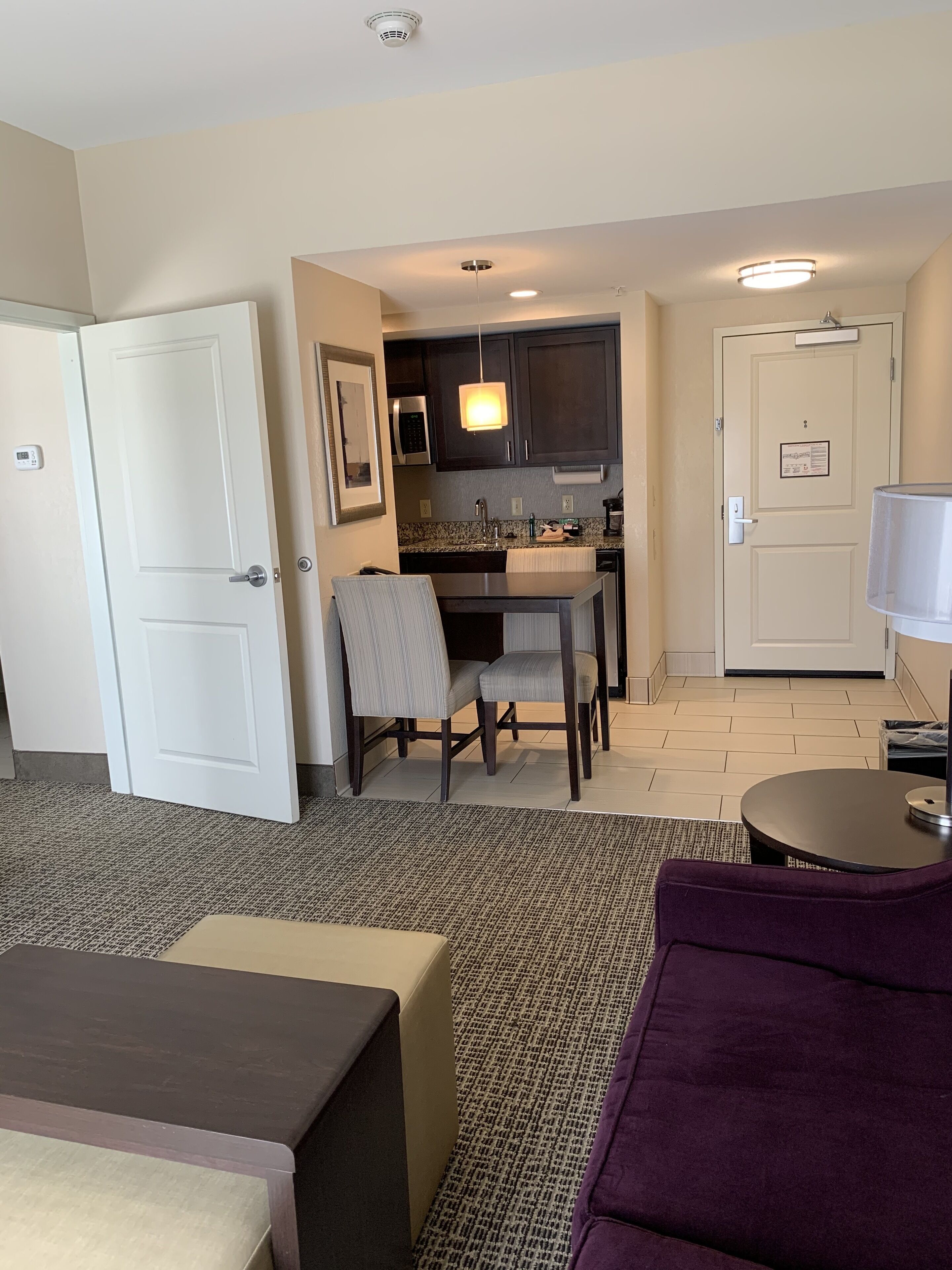 fridge, microwave, dishwasher, coffee/tea maker