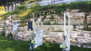 Zona para bodas al aire libre