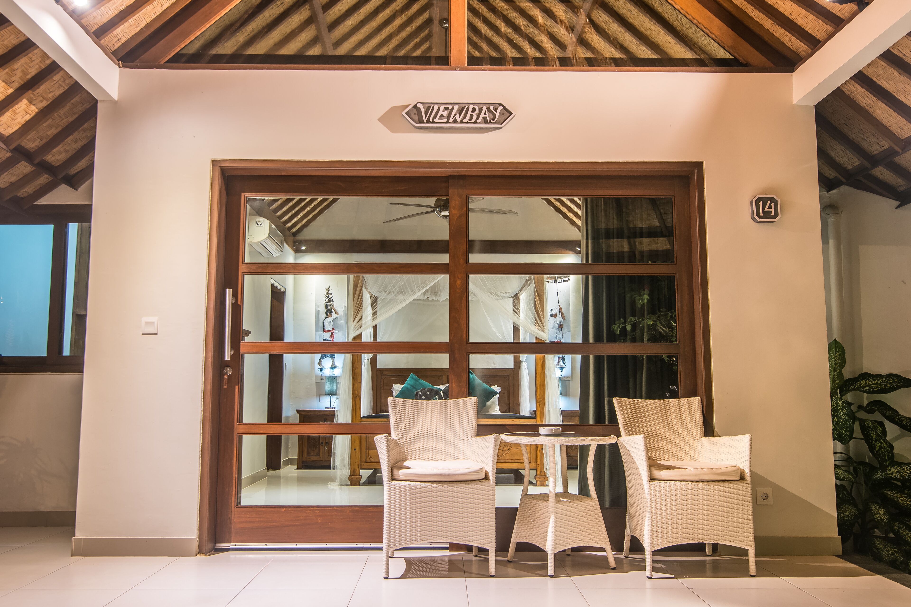 deluxe double room, bay view | terrace/patio