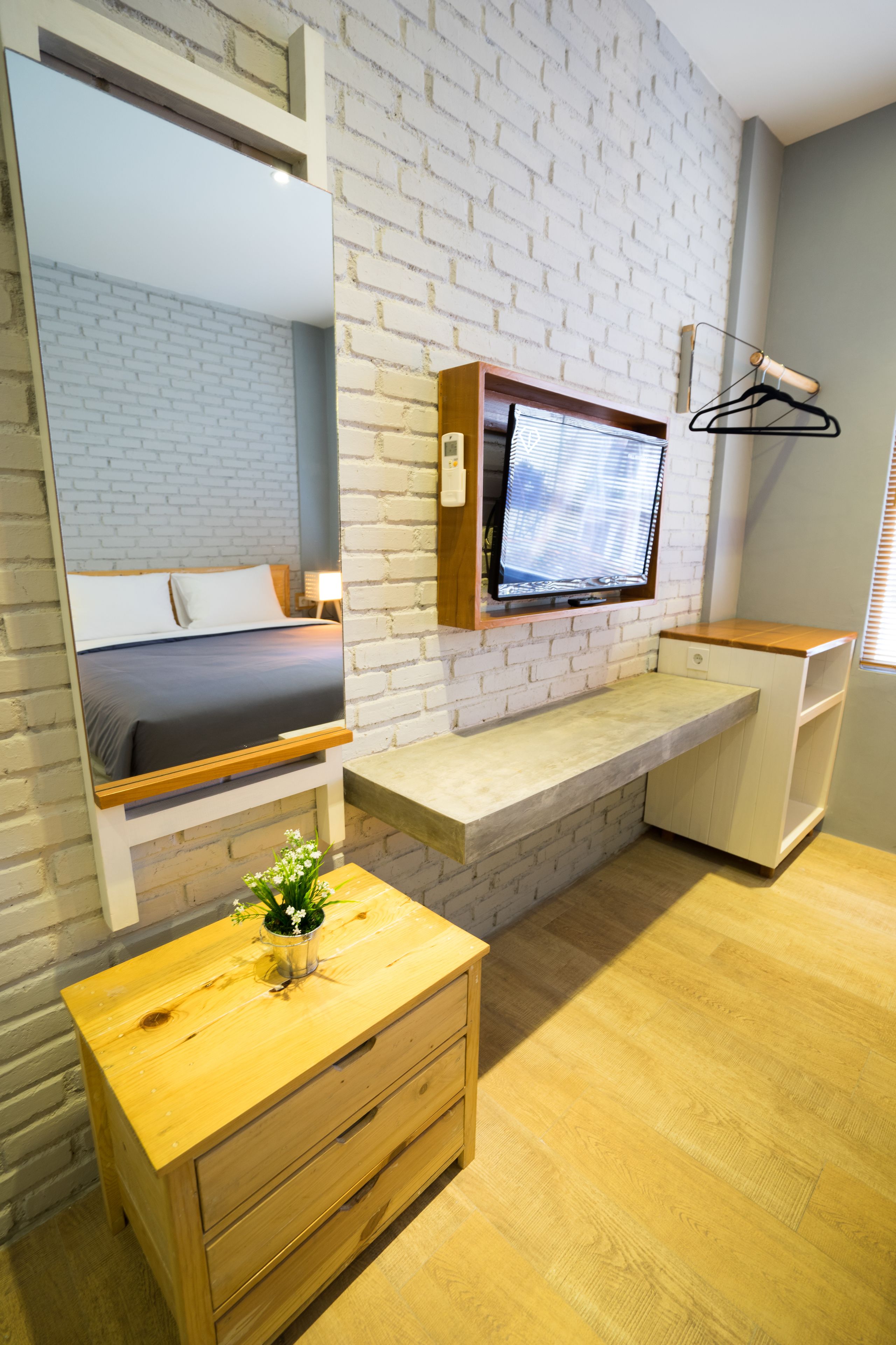 superior scandinavian | individually decorated, individually furnished, desk, blackout curtains