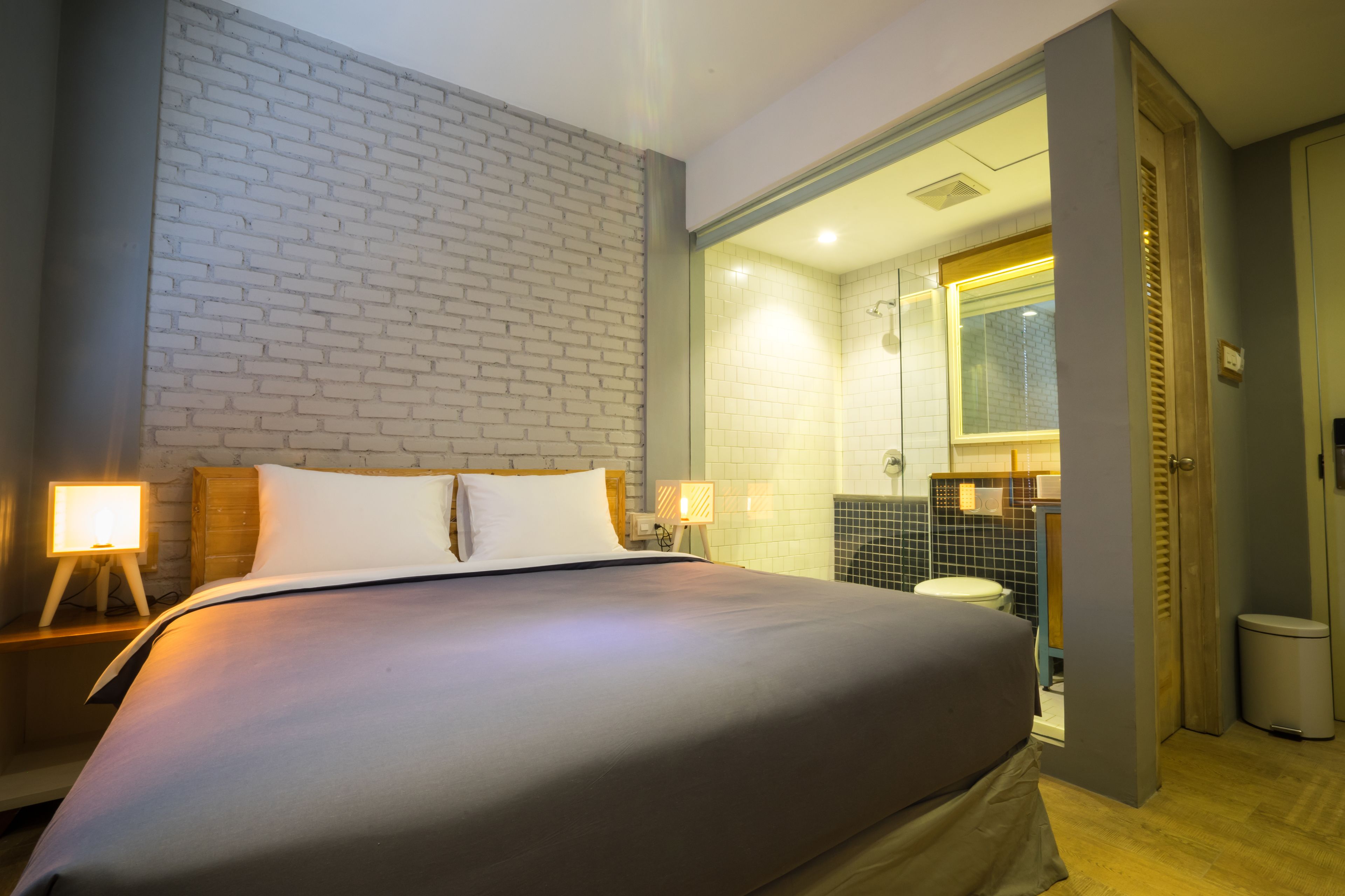 superior scandinavian | individually decorated, individually furnished, desk, blackout curtains