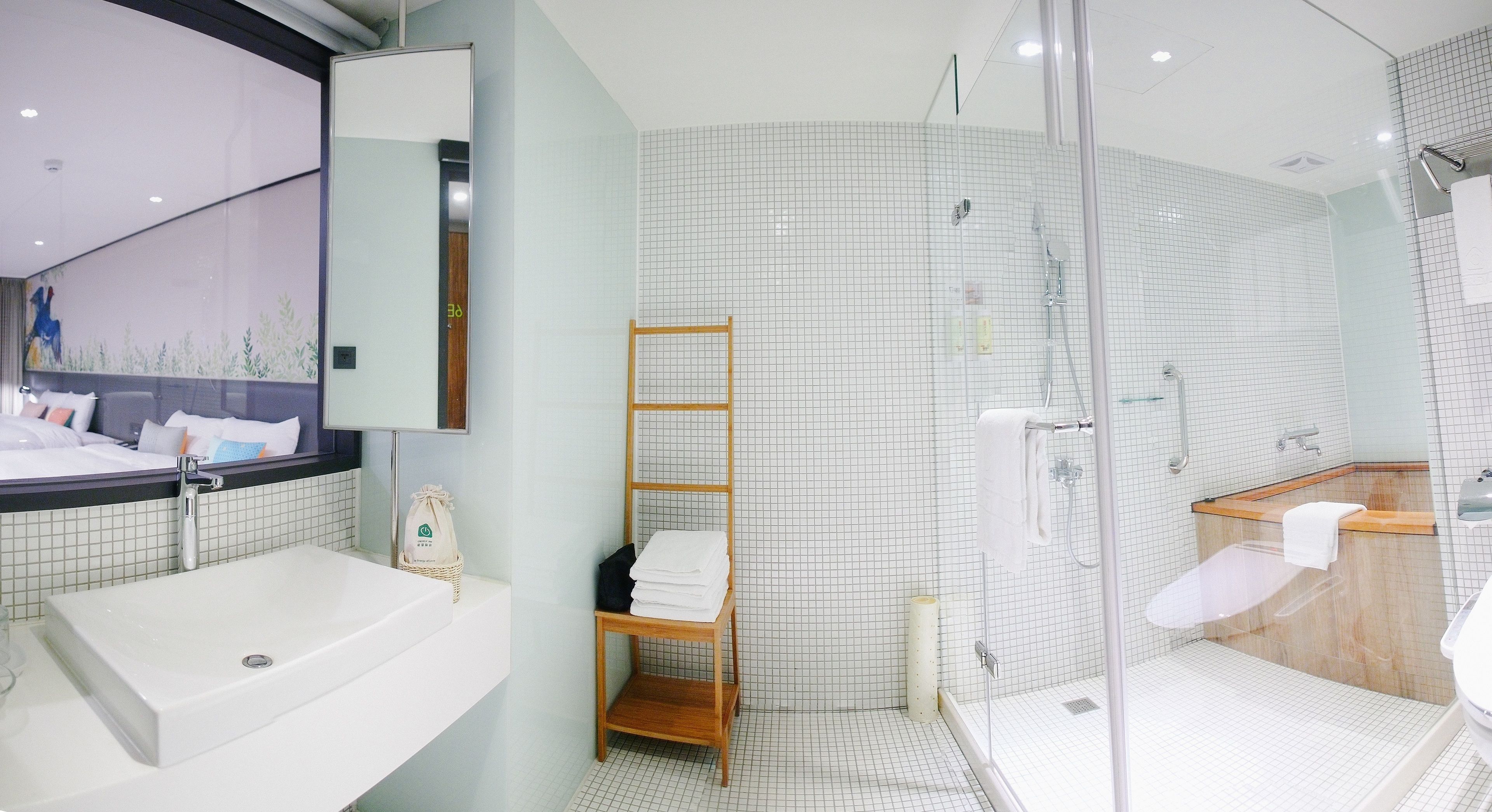 Free toiletries, hair dryer, slippers, towels