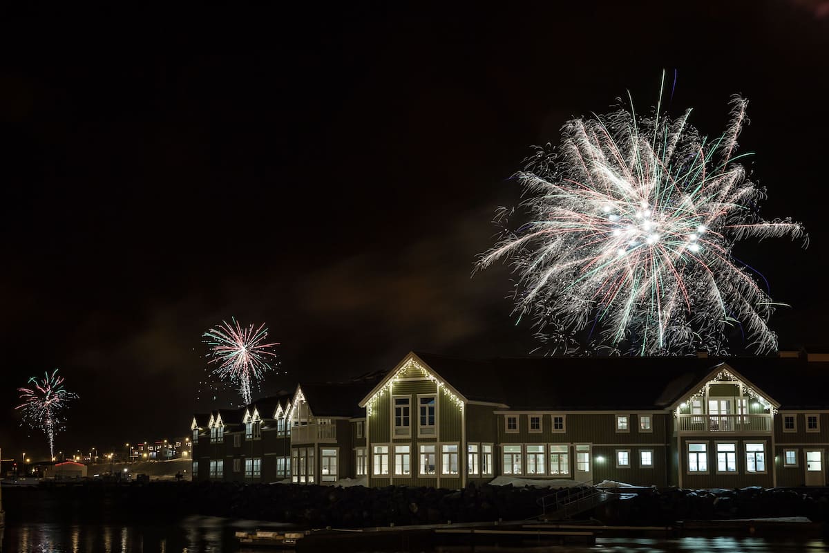 front of property – evening/night