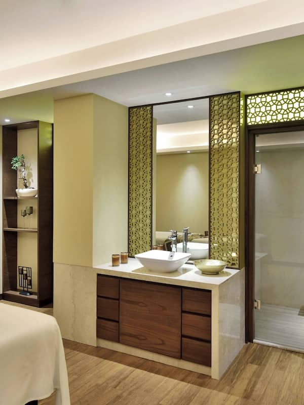Steam room, body scrubs, facials, manicures and pedicures, massages