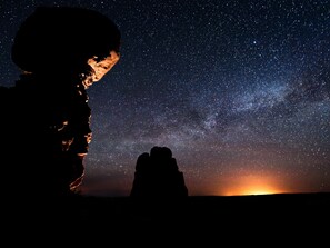 A silhouette of a person gazing at a starry night sky with a distant horizon. - Holiday Inn Express & Suites Boise Airport by IHG (Boise)