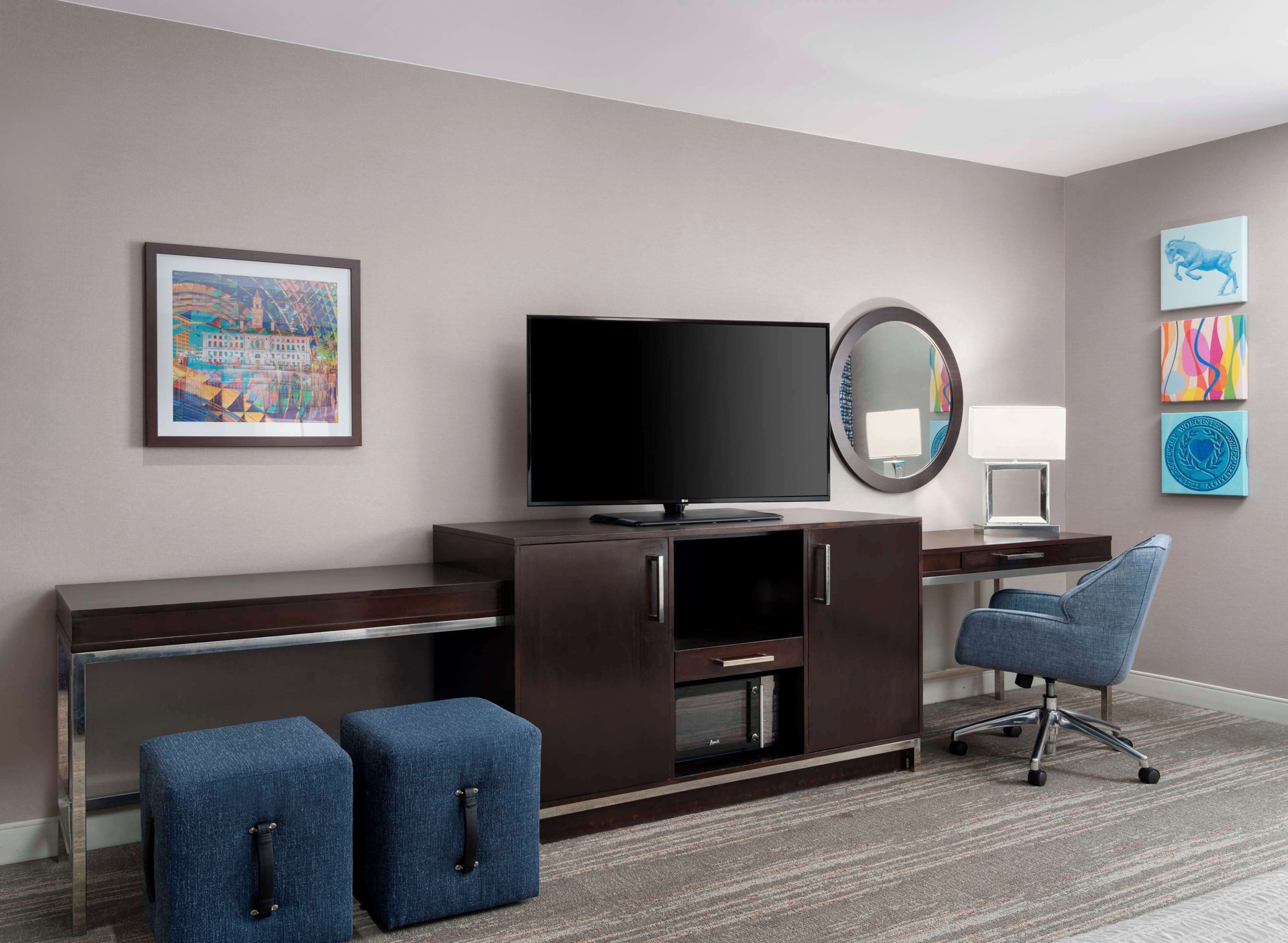 room, 2 queen beds, accessible, non smoking | in-room safe, desk, laptop workspace, iron/ironing board