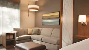 In-room safe, desk, laptop workspace, blackout drapes