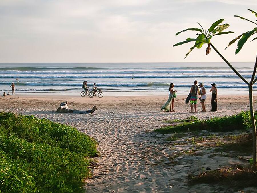 Am Strand, Surfen/Bodyboarden