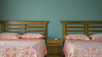 Superior Room, 2 Double Beds | Desk, free WiFi, bed sheets