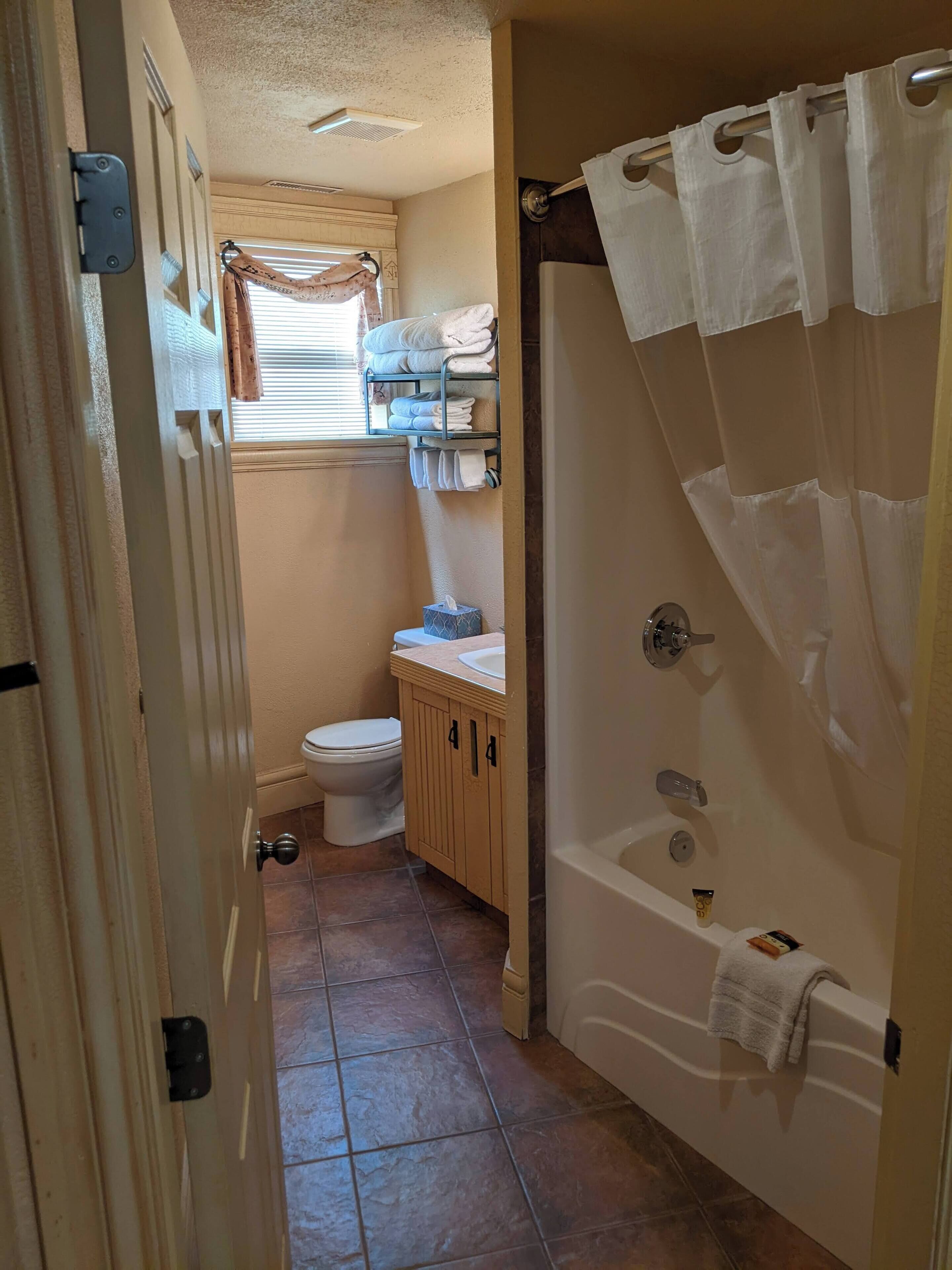 Deluxe Suite, 2 Bedrooms, River View | Bathroom | Combined shower/bathtub, free toiletries, hair dryer, bathrobes