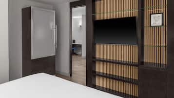 Suite, 1 King-Bett (Mobility Accessible, Roll-in Shower) | Hochwertige Bettwaren, Daunenbettdecken, Pillowtop-Betten, Zimmersafe