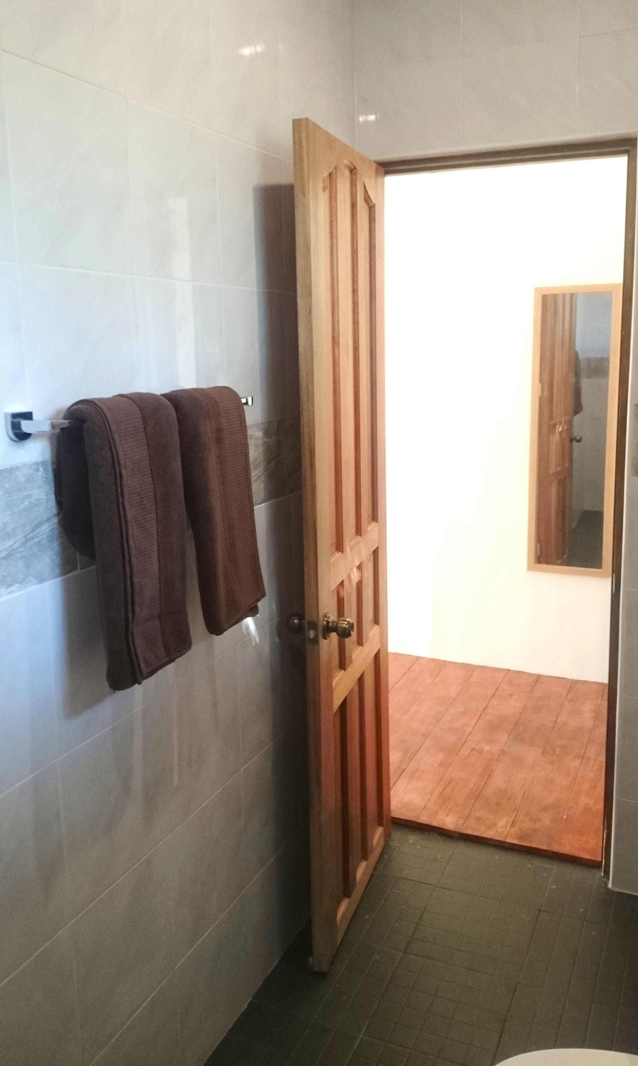 design cabin | bathroom amenities | shower, rainfall showerhead, free toiletries, hair dryer